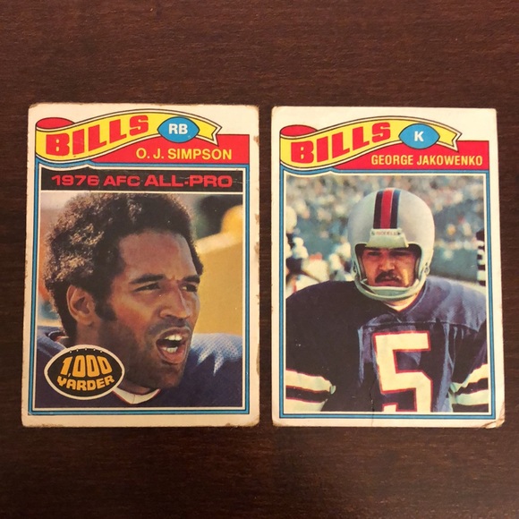 Vintage Topps NFL Buffalo Bills Football Card Bundle - Picture 2 of 11